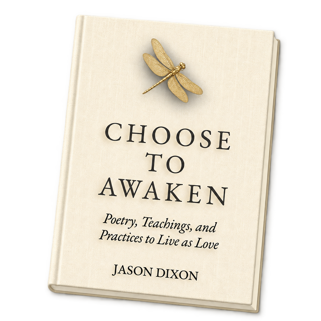 Choose to Awaken by Jason Dixon, a cream hardcover with a gold dragonfly